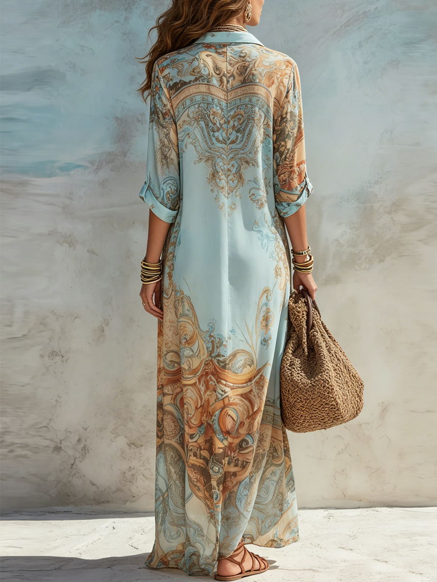 Céleste | Robe Maxi Fleurie